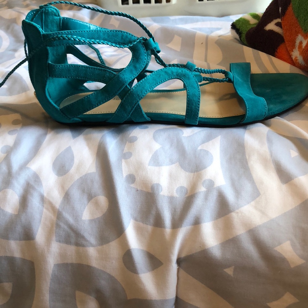 Blue Marc Fisher sandals